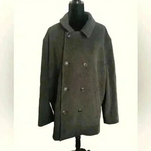 J.Crew Men's Gray Wool Blend Peacoat L